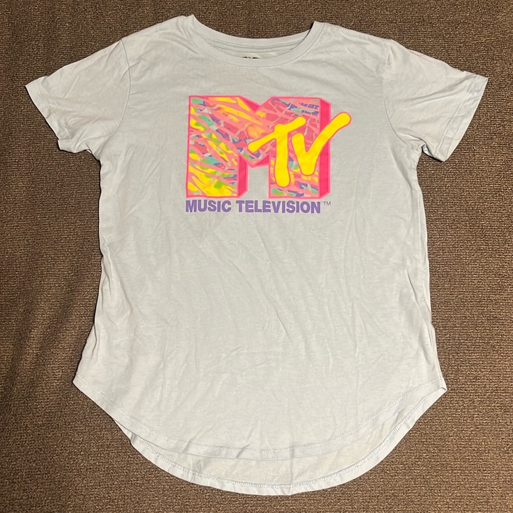 MTV Music Television colorful shirt in size adult small